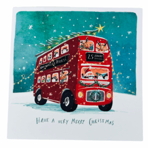 Christmas Bus – Pack of 10 Christmas Cards