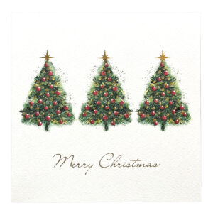 Red Bauble Trees – Pack of 10 Christmas Cards